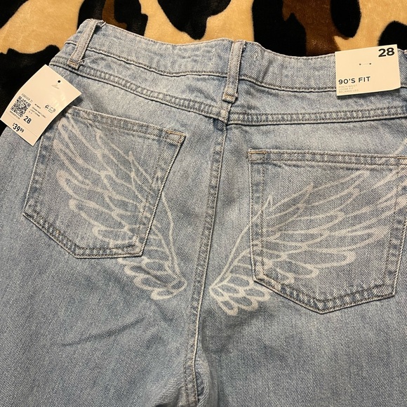 Forever 21 90s Fit Wide Leg Jeans Size 28 - Picture 2 of 8